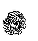 23501-mgz-j00 Honda Transmission Countershaft Gear