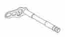 2gb-18101-00-00 Yamaha Oem Shifter Shaft 2015-2017