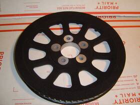 Sp6610bbr-2 883sportster Sportster Rear 66 Tooth X 1 Inch Black Pulley 2004-2022