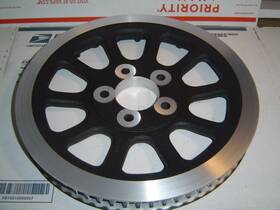 Sp6610pcpr-2 883sportster Sportster Rear 66 Tooth X 1 Inch Black Pulley 2004-2022