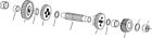 A-35840-set Eastern Motorcycle Parts Countershaft Gear Thrust Washers