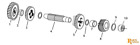 A-35865-set Eastern Motorcycle Parts Countershaft Gear Spacers Xl