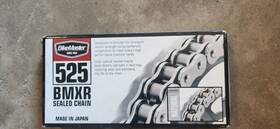 197343 Bikemaster - 525 Bmxr Series X-ring Chain 108 Links Natural