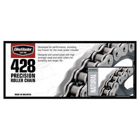 Bikemaster 887337238487 428 X 86 Precision Roller Chain Natural