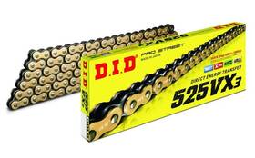 525vx3g130zb D.i.d X-ring Chain 130 Links Gold And Black Finish