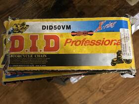 530vm-120 D.i.d Pro-street X-ring Motorcycle Chain 530 Pitch 120 Links Gold