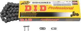 420nz3x120rb D.i.d. Chain D.i.d 420 Nz3 Series Non-sealed 120 Links Natural With Clip Master Link