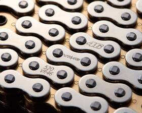 520vr46sg110zb D.i.d. Chain Did 520 Vr46 Series X-ring 110 Links Silver/gold With Rivet Master Link