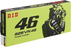 525vr46sg110zb D.i.d. Chain Did 525 Vr46 Series X-ring 110 Links Silver/gold With Rivet Master Link