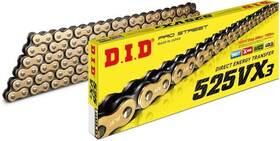525vx3g140fb D.i.d. Chain Did 525 Vx3 Series X-ring 140 Links Gold