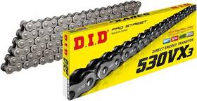 530vx3x100zb D.i.d. Chain Did 530 Vx3 Series X-ring 100 Links Natural With Rivet Master Link