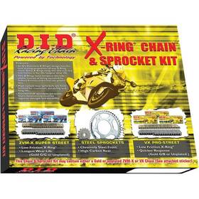 Dkk-012 D.i.d. Chain Did 520 Vx2 X-ring And Sprocket Kit Kawasaki Ninja 250r 1988-1990/1992-2007