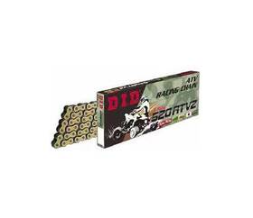 M520atv298fb D.i.d D18520atv298 Did 520 Atv2 X-ring Chain - 98 Links Gold