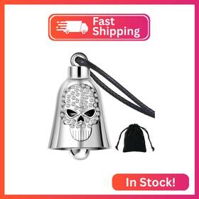 Da-dbl-601 Dream Apparel Crystal Skull Motorcycle Bell Guardian Angel For Biker Rider Men W