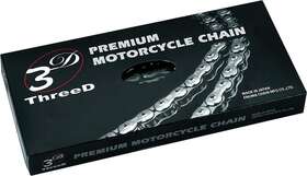 520mxr3d-120c Ek Chain 520 Mxr 3d Premium - 120 Links Chrome/nickel