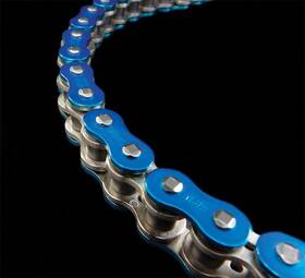 520zvx3-150ab Ek Chain 520 Zvx3 Series Zx-ring - 150 Links Blue