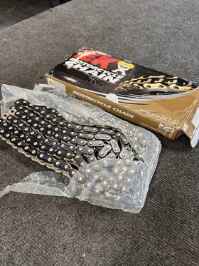 530zvx3-150 Ek Chain 530zvx3-150/k/xg G 530 Zvx3 Zx-ring 150 Links Black/gold