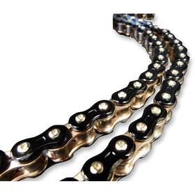 Ek Motorcycle Chain 644978764535 Motor Sport 520 Z 3d Premium - 120 Links Black/gold