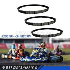 203591 Getfastshipping Jj5757 3 Pack Go Kart Drive Belt For Yerf-dog Karts Cart Black