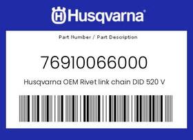 76910066000 Husqvarna Genuine Rivet Link Chain Did 520 Vp2-t -
