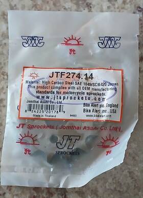 Jtf274.14 Jt Jtf244.14 Sprocket 14 Tooth Front 81-84 Xr00 04-13 Crf100