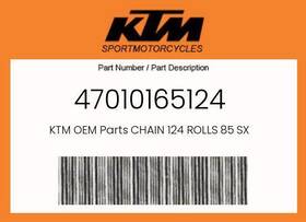 47010165124 Ktm Genuine Chain 124 Rolls 85 Sx -