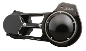 77018 Mid Usa Bdl Black Billet Primary Belt Drive For 07-17 Harley Softail Fatboy