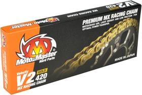 642001 Moto-master For V2 420 - Drive Chain 130 Links Gold