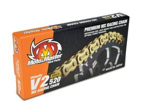 652001 Moto-master 520 V2 Premium Mx Racing Chain 120 Links Gold
