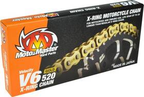 652003 Moto-master 520 V6 X-ring Chain 120 Links Gold