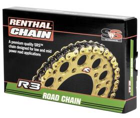 C436 Renthal 520 R3-3 Srs O-ring Gold Chain 130 Links