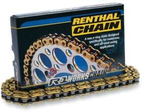 1220-0413 Renthal C445 415 R1 Works Chain 112 Links Natural 80-0117