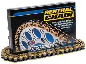 R1-420-120 Renthal 420 R1 Works Chain - 120 Links Natural