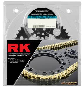 4068-159pgx Rk - Quick Acceleration Chain And Sprocket Kit Gold