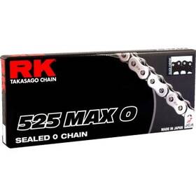 525maxo-130-bc Rk 525 Max-o Chains Black/chrome #525maxo-130-bc