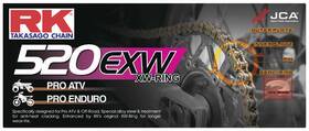 520exw-100 Rk Chain 520 Exw Sealed Offroad 100 Links Natural