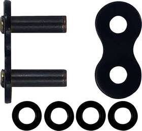 Bl520zxw-rl Rk Chain 520 Zxw Premium High Performance Xw-seal Rivet Master Link Black