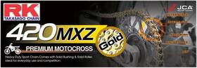Gb420mxz-114 Rk Chain 420 Mxz Heavy-duty Mx 114 Links Gold/black