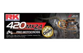 Gb420mxz4-120 Rk Gb420mxz4120 420 Mxz4 Non-sealed Works Racing Chain - 120 Links Gold