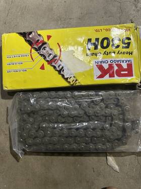 M530hd-120 Rk Rkchn0260 Chain Heavy Duty Black 530h 530-120l 34.3kn Motorcycle Moto Cade