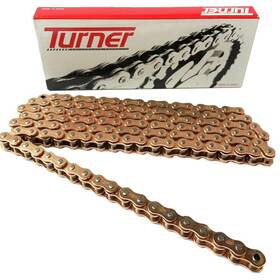 420sr-130 Turner Performance Products 420 Racing Chain - Gold/gold 130 Links