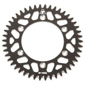 209-167-0004 Tusk Rear Aluminum Sprocket 46 Tooth Black For Motorcycle