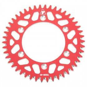 209-167-0006 Tusk Rear Aluminum Sprocket 46 Tooth Red For Motorcycle