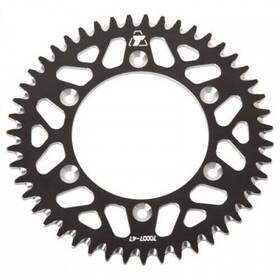 209-167-0007 Tusk Rear Aluminum Sprocket 47 Tooth Black For Motorcycle