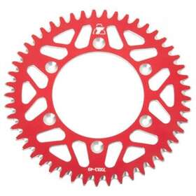 209-167-0013 Tusk Rear Aluminum Sprocket 49 Tooth Red For Motorcycle