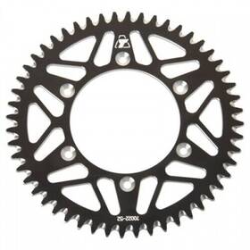 209-167-0022 Tusk Rear Aluminum Sprocket 52 Tooth Black For Motorcycle