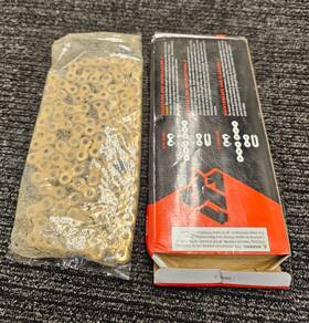 2093650005 Tusk 520 Gold Plated Race Chain 520x120 For Motorcycle Dirt Bike
