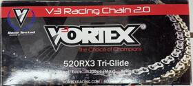 G520rx3-108 Vortex Motorcycle X Ring Chain V3 2.0 Gold 520rx3-108 New