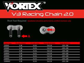 520sx3-rcl Vortex Racing Vtx Chains