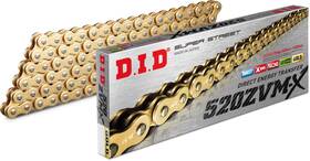 520zvmx-120 Western Power Sports 690-42120 D.i.d Super Street X-ring Motorcycle Drive Chain Gold 120 Link